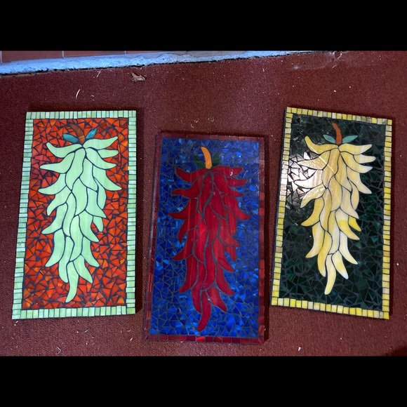 Stained glass chili peppers $100 each